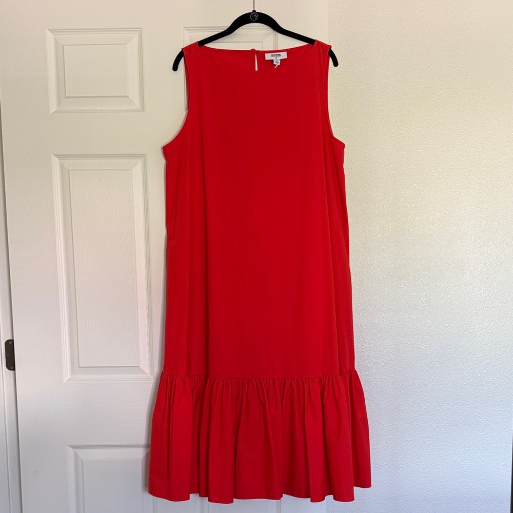 Christopher John Rogers Vibrant Red Midi Dress